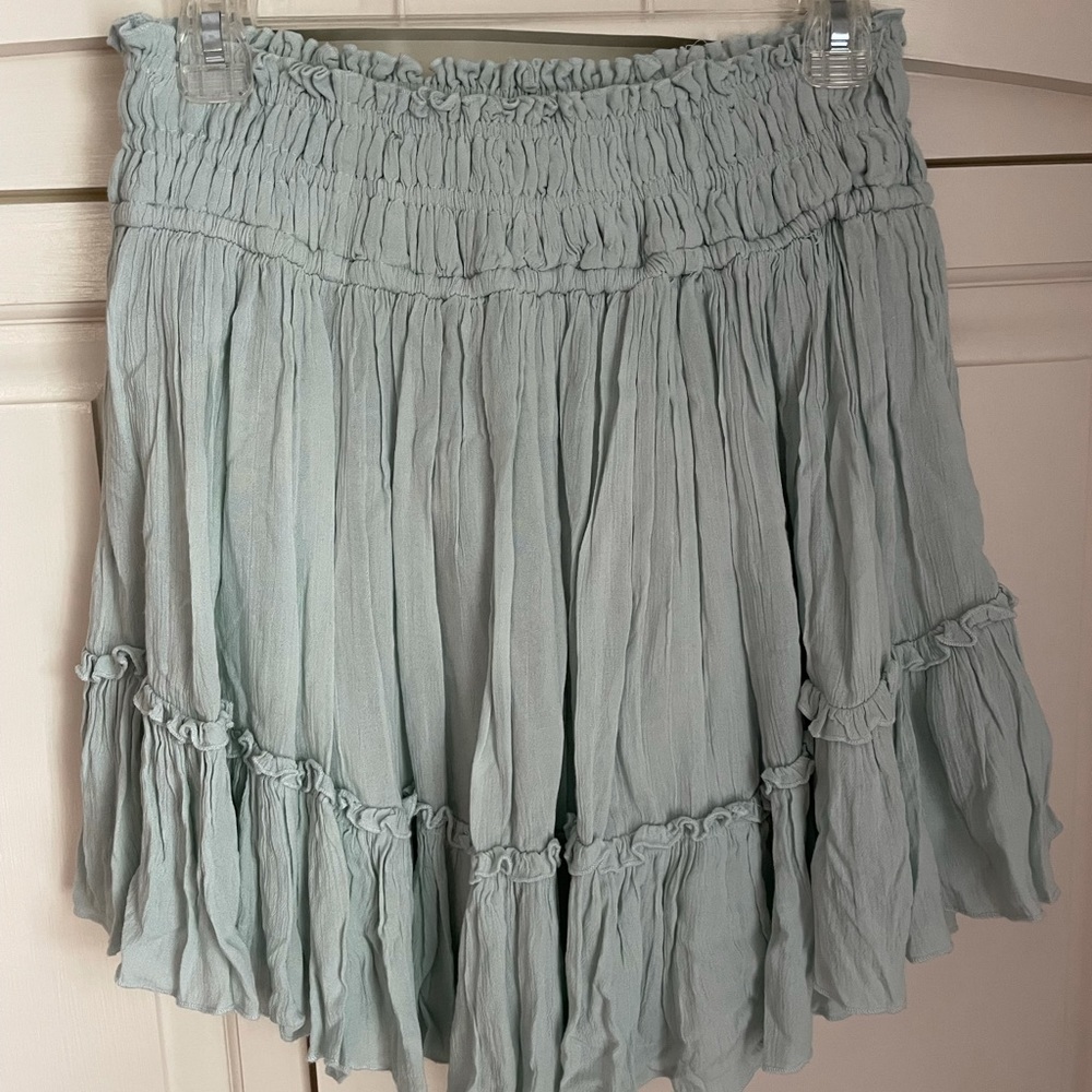 Free People Skirt in Pale Turquoise Size M